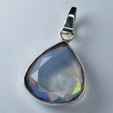 CERTIFIED Natural Opal 31 Ct Pear 925 Sterling Silver Gems Pendant Free Delivery