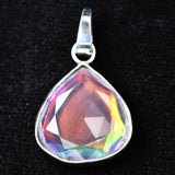 CERTIFIED Natural Opal 31 Ct Pear 925 Sterling Silver Gems Pendant Free Delivery