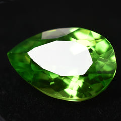 Rare Natural Green Peridot 9.10 Carat Pear Cut Loose Gemstone CERTIFIED