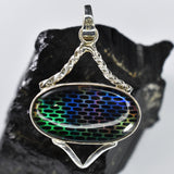 A+ Quality Natural Opal CERTIFEID 31 Ct 925 Sterling Silver Oval Gems Pendant