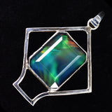 natural emerald pendant