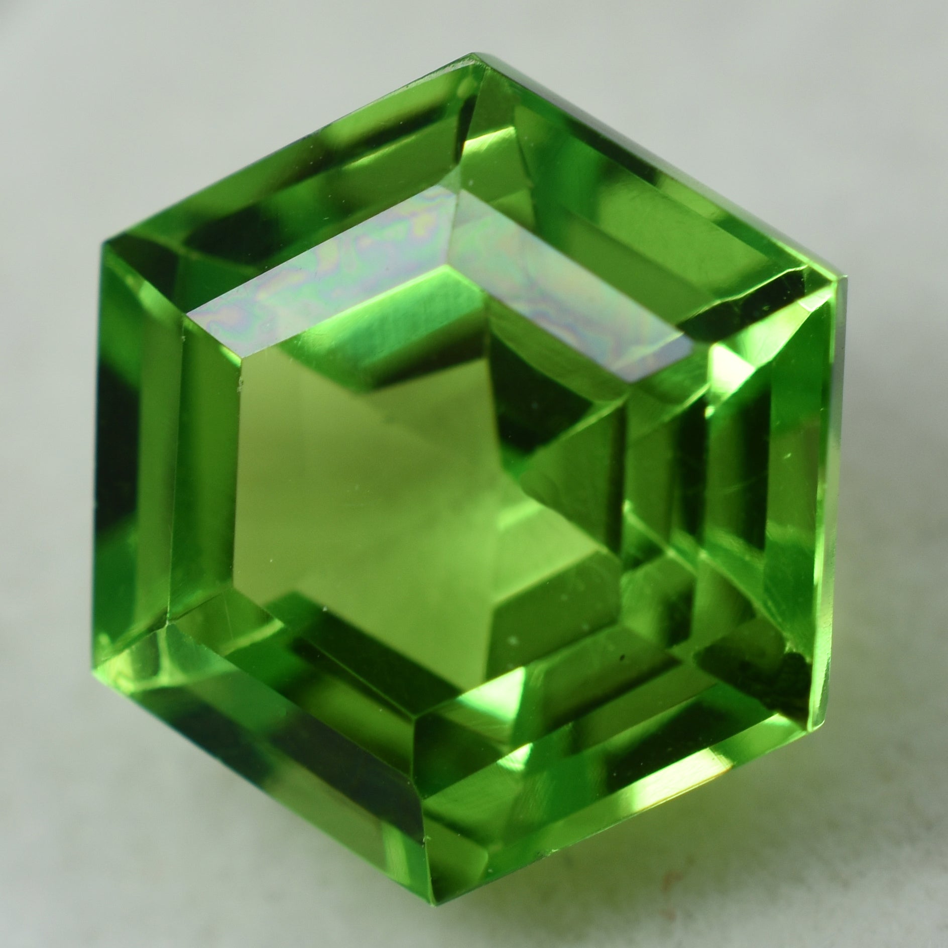 Amazing Peridot Green 8.10 Ct Natural Loose Gemstone CERTIFIED Fancy Cut Rare