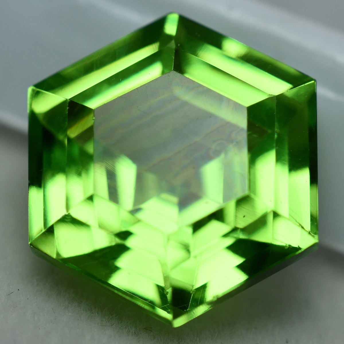 Amazing Peridot Green 8.10 Ct Natural Loose Gemstone CERTIFIED Fancy Cut Rare