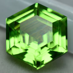 Amazing Peridot Green 8.10 Ct Natural Loose Gemstone CERTIFIED Fancy Cut Rare