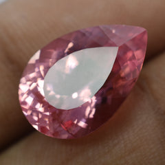 Padparadscha Sapphire 10.15 Ct Natural CERTIFIED Best Pear Cut Loose Gemstone