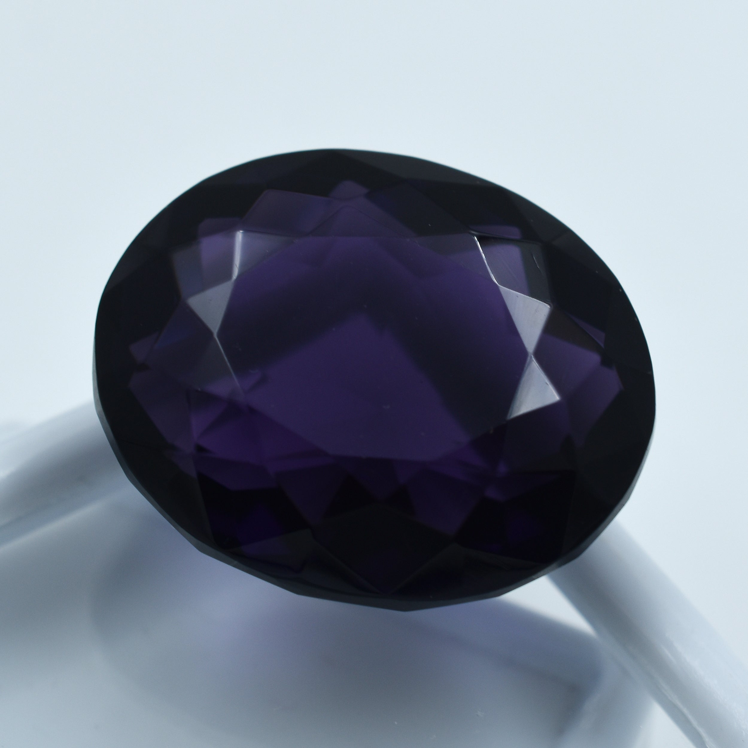 Purple Amethyst Gemstone Natural Loose CERTIFIED 73.20 Carat Oval Cut Cut