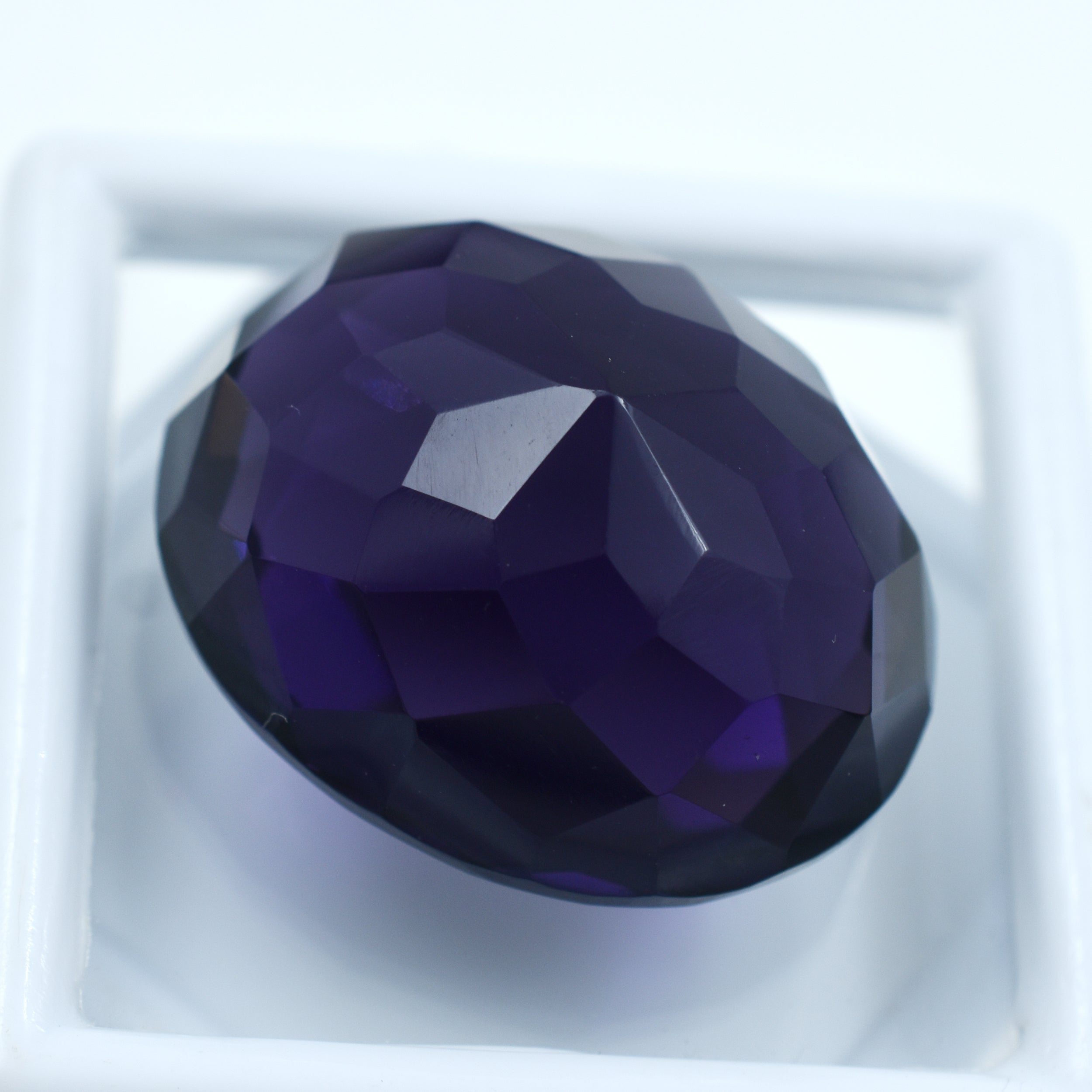 Purple Amethyst Gemstone Natural Loose CERTIFIED 73.20 Carat Oval Cut Cut