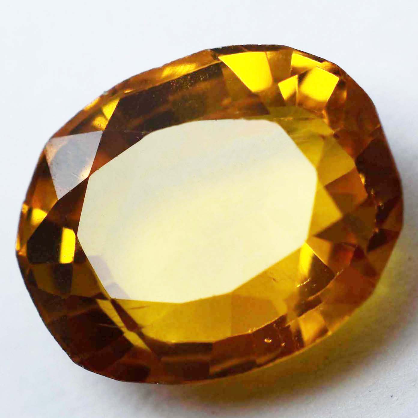 Natural Yellow Ceylon Sapphire Ring Size 7 Ct CERTIFIED Oval Cut Loose Gemstone