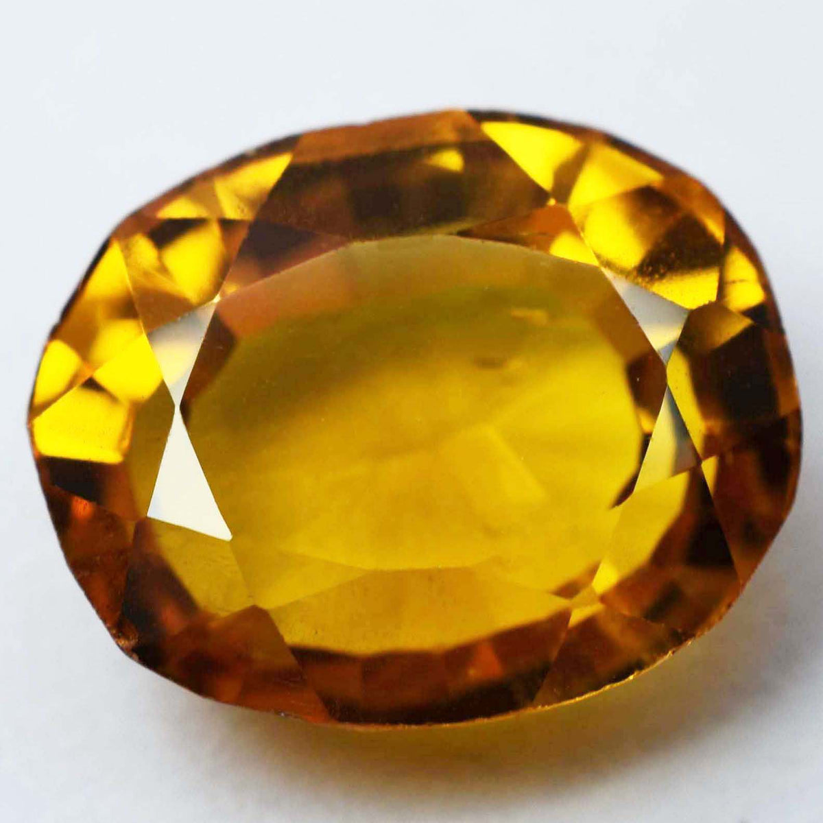 Natural Yellow Ceylon Sapphire Ring Size 7 Ct CERTIFIED Oval Cut Loose Gemstone