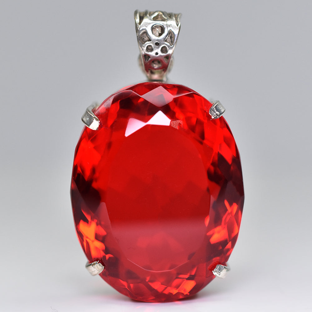 handmade topaz pendant