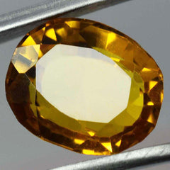 Natural Yellow Ceylon Sapphire Ring Size 7 Ct CERTIFIED Oval Cut Loose Gemstone