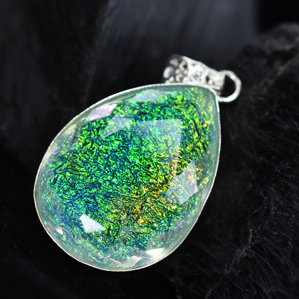 Lab Created Monarch Multicolor Opal 81.74 Ct Certified Pear Cut Pendant Gemstone
