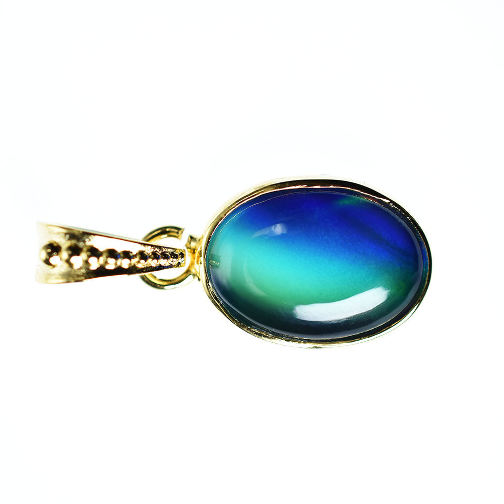 CERTIFIED Natural 15.90 Ct Opal 18K Gold Plated Multicolor Loose Gems Pendant