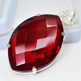 sterling silver topaz pendant