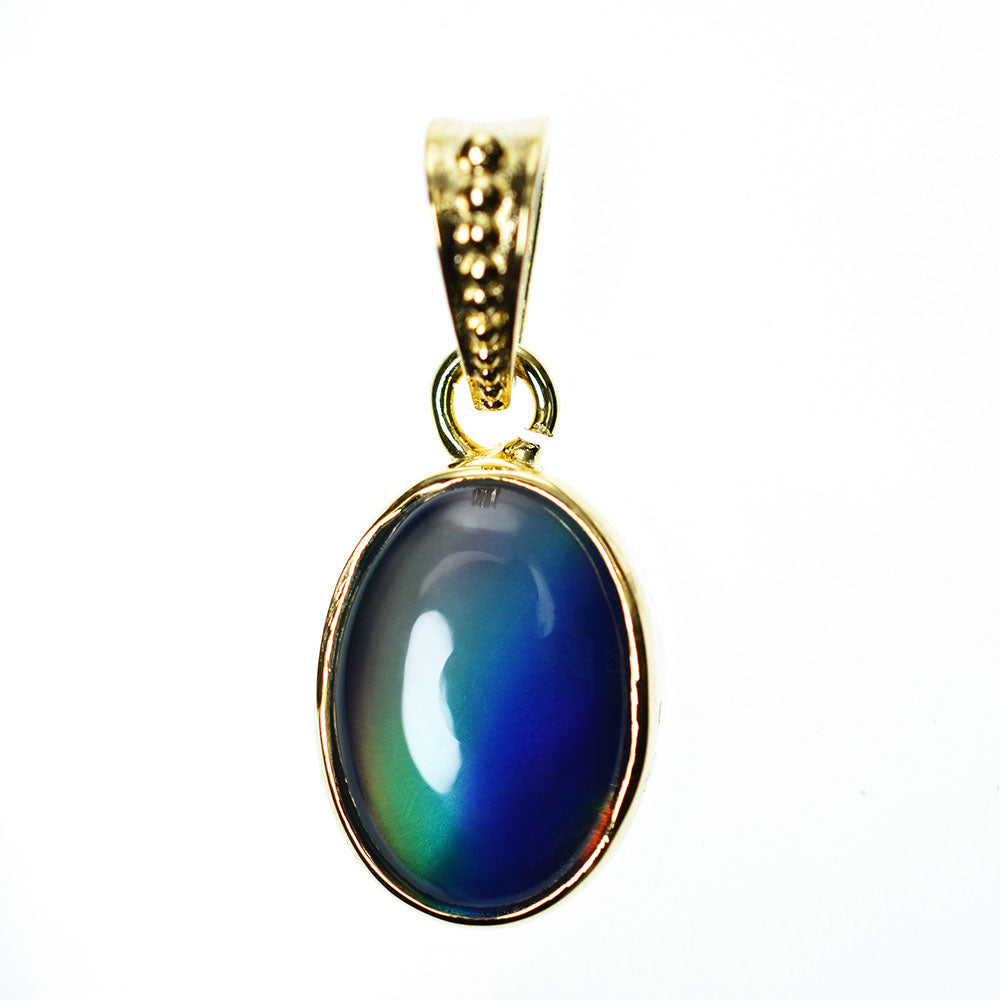 CERTIFIED Natural 15.90 Ct Opal 18K Gold Plated Multicolor Loose Gems Pendant