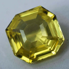 Ceylon Yellow Sapphire 6.65 Ct Natural Square CERTIFIED Earrings Loose Gemstone