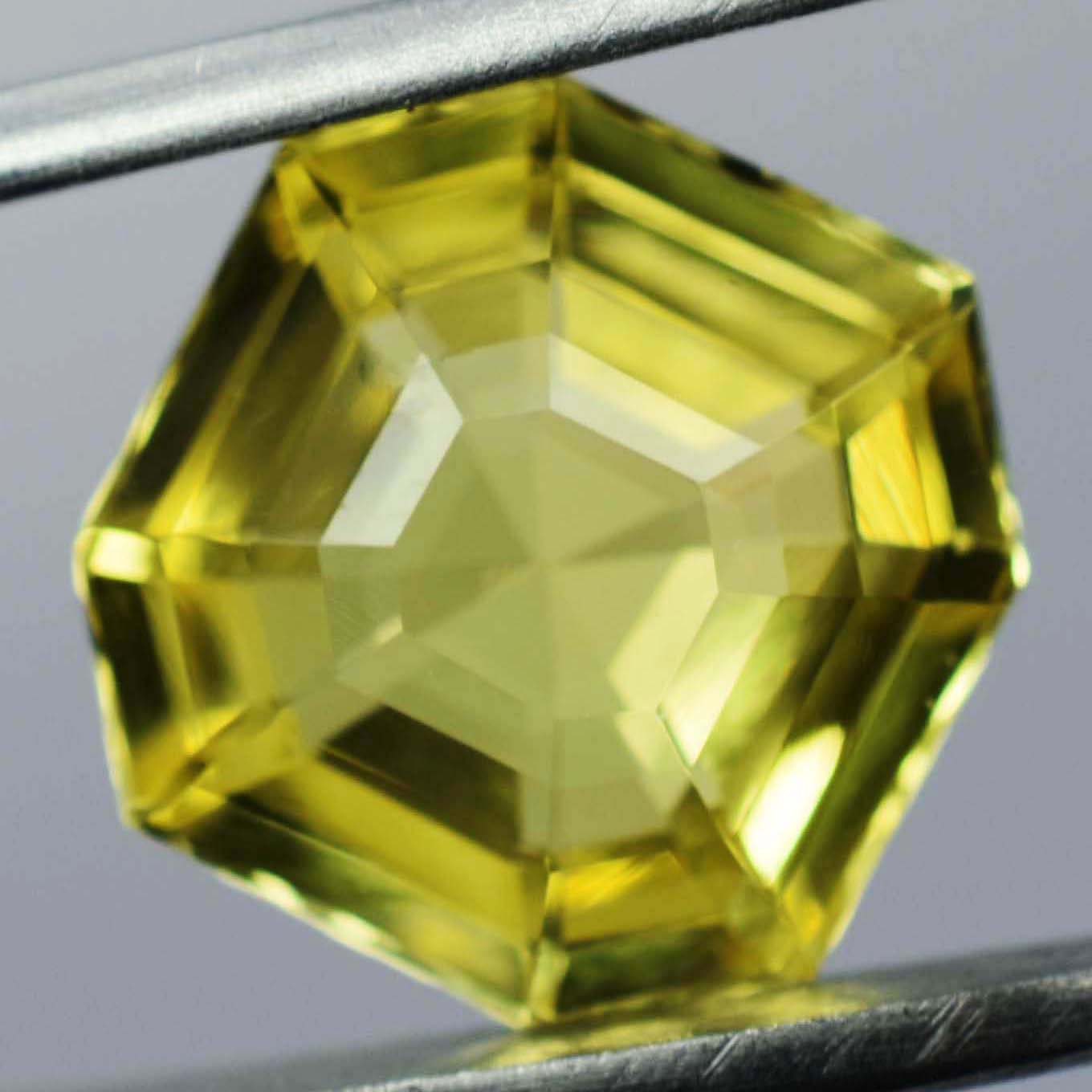 Ceylon Yellow Sapphire 6.65 Ct Natural Square CERTIFIED Earrings Loose Gemstone