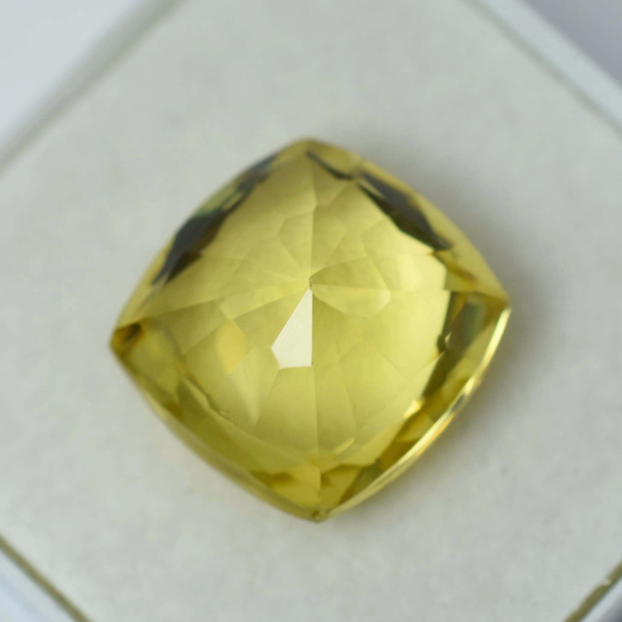 CERTIFIED Ceylon Sapphire Natural Square Cushion Yellow 8.70 Ct Loose Gemstone