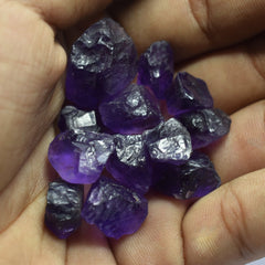 118.00 Ct CERTIFIED Natural Purple Amethyst Rough Lot Uncut Raw Loose Gemstone