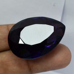 CERTIFIED Purple Pear Cut 83.80 Carat Natural Amethyst Loose Gemstone