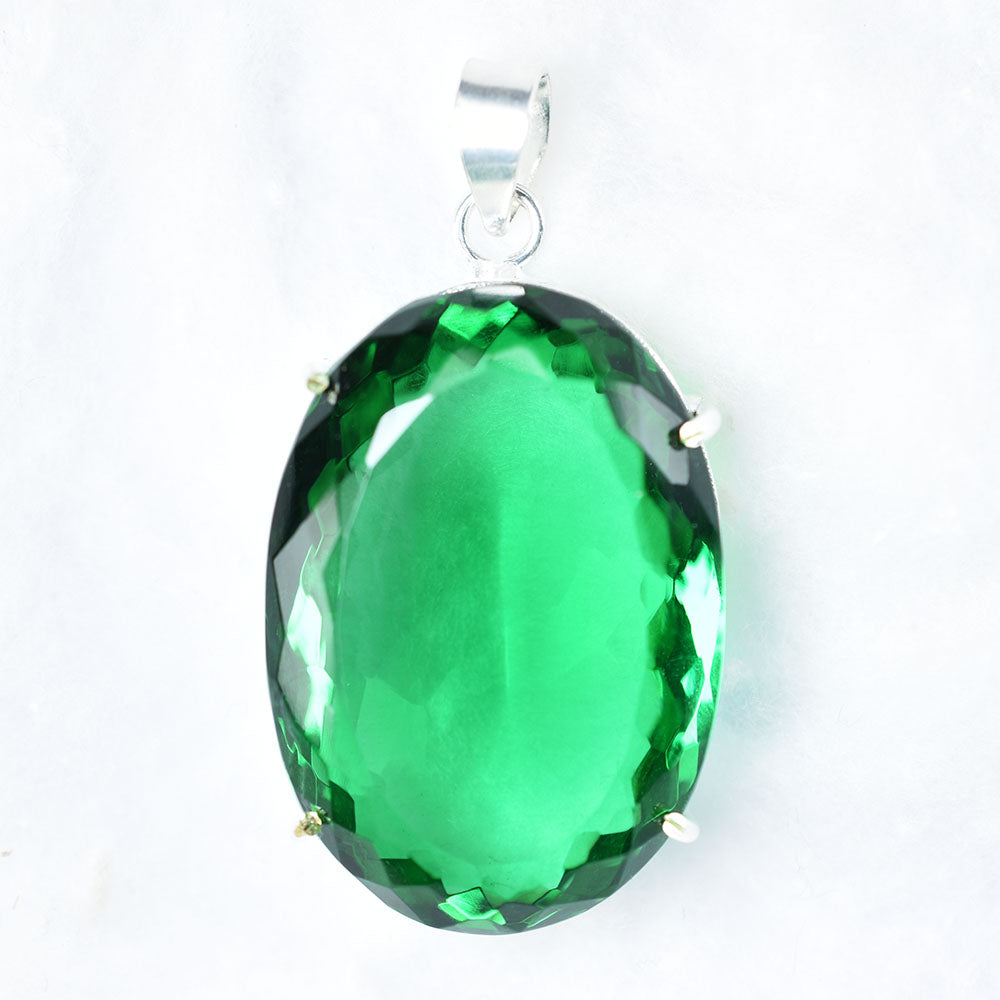 silver topaz pendant India