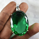 sterling silver topaz pendant
