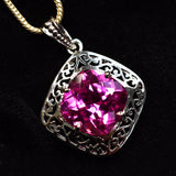 sterling silver tourmaline pendant