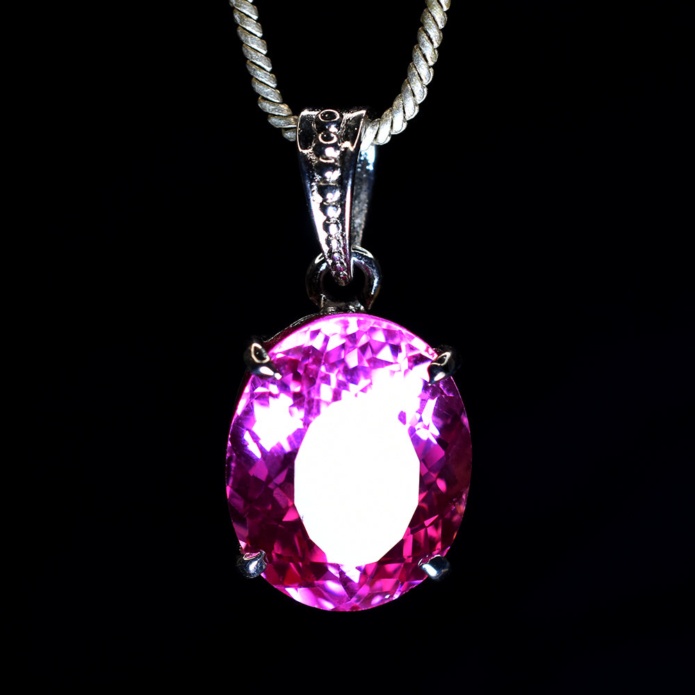 sapphire necklace pendant