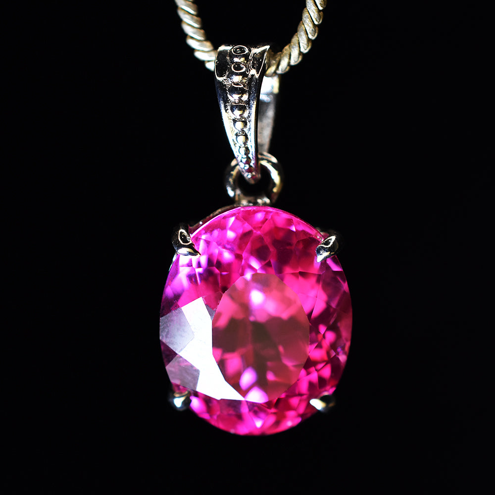 silver sapphire pendant India