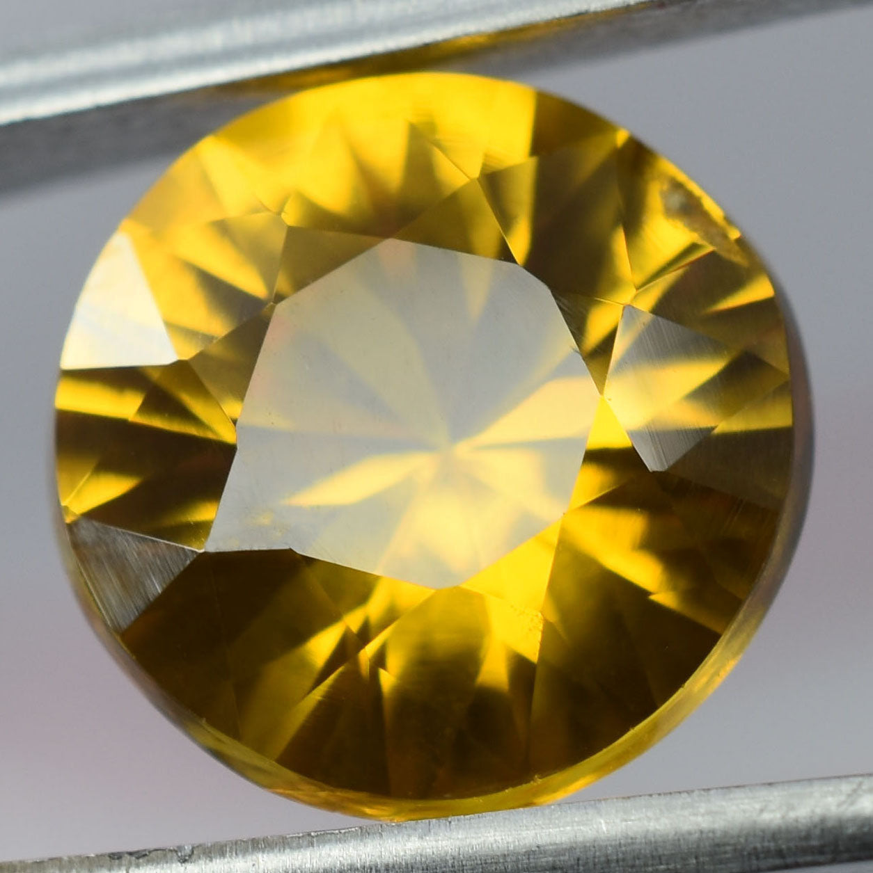 6.70 Ct Natural CERTIFIED Ceylon Sapphire Yellow Round Cut Loose Gemstone