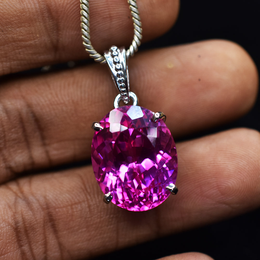 handmade sapphire pendant