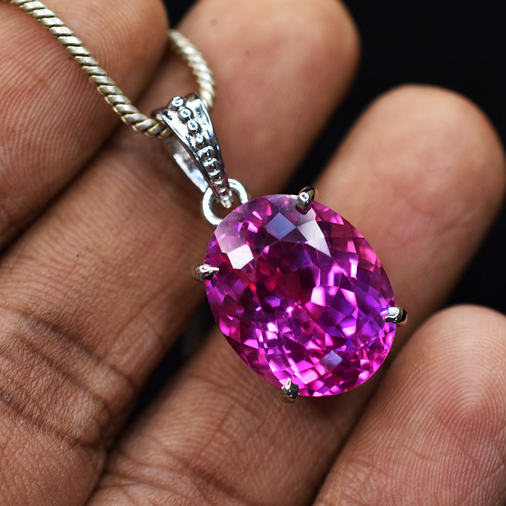 sapphire pendant for women