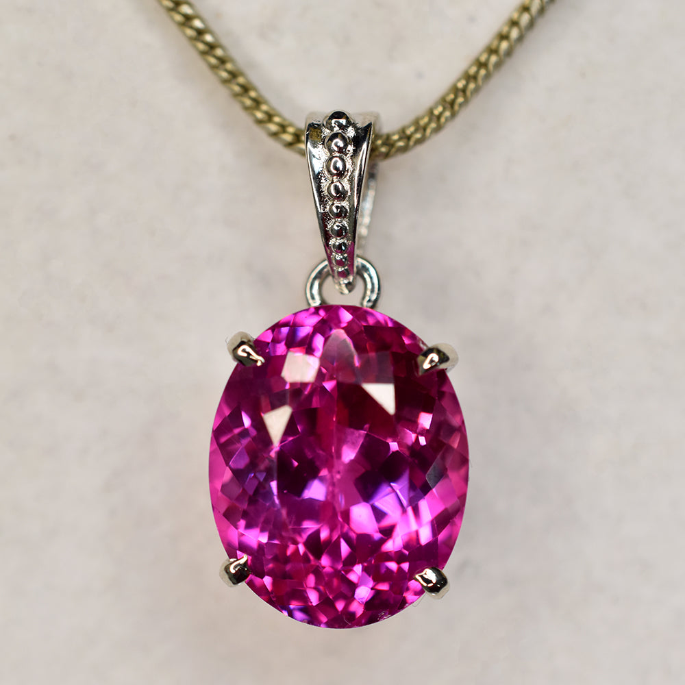 natural sapphire pendant
