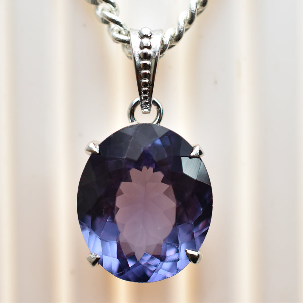 sterling silver gemstone pendant