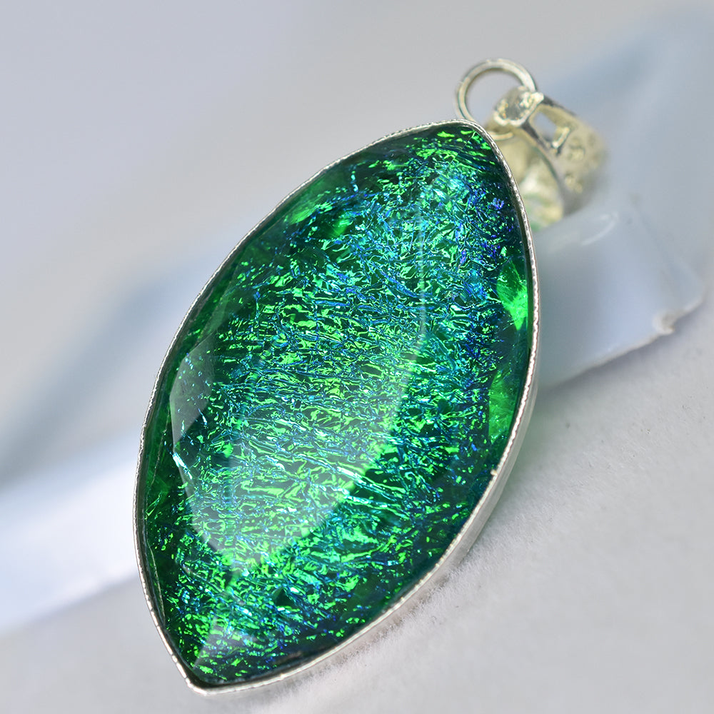 Lab Grown Bi-Color Marquise Cut Opal 81.50 Ct Certified Pendant Monarch Gemstone