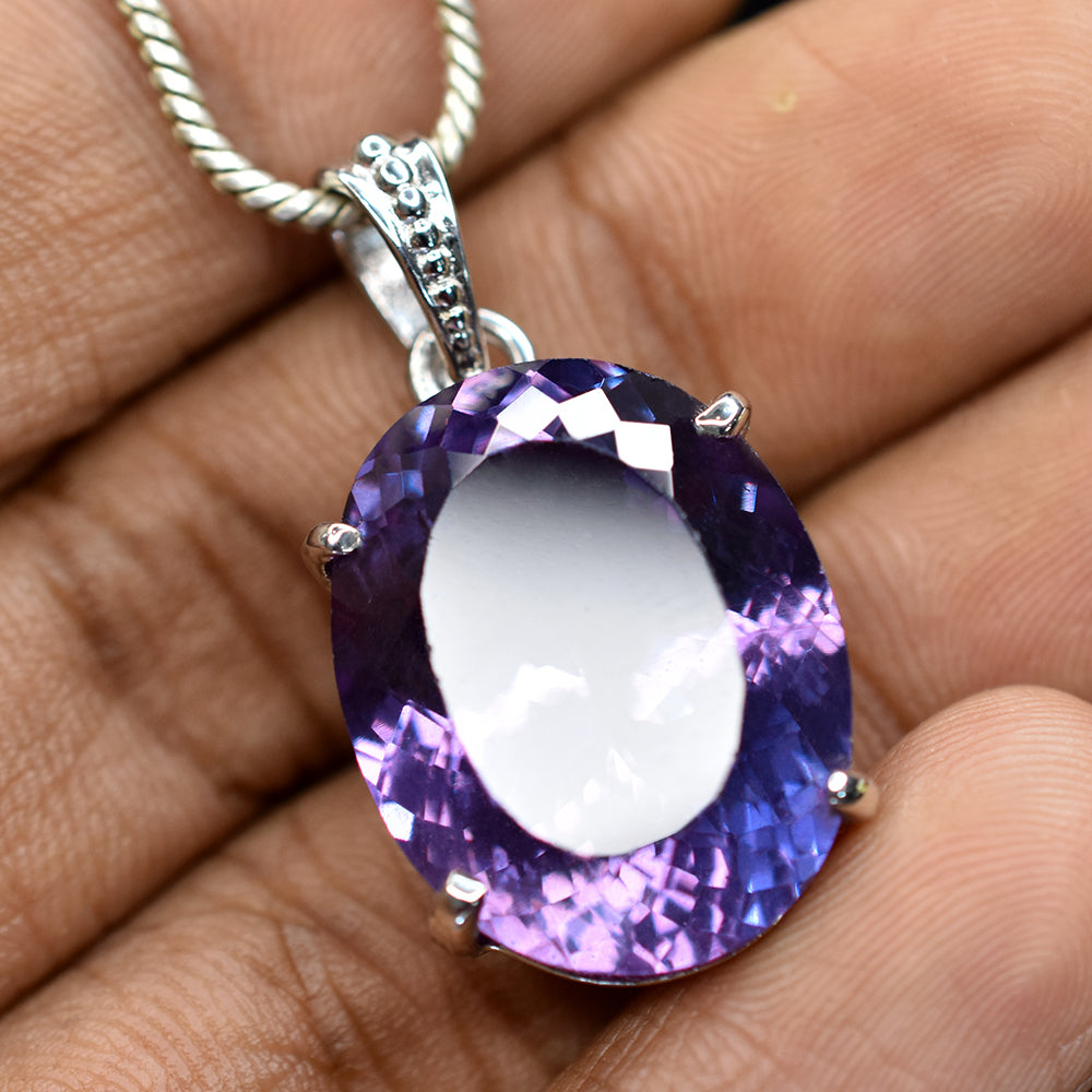 handmade sapphire pendant