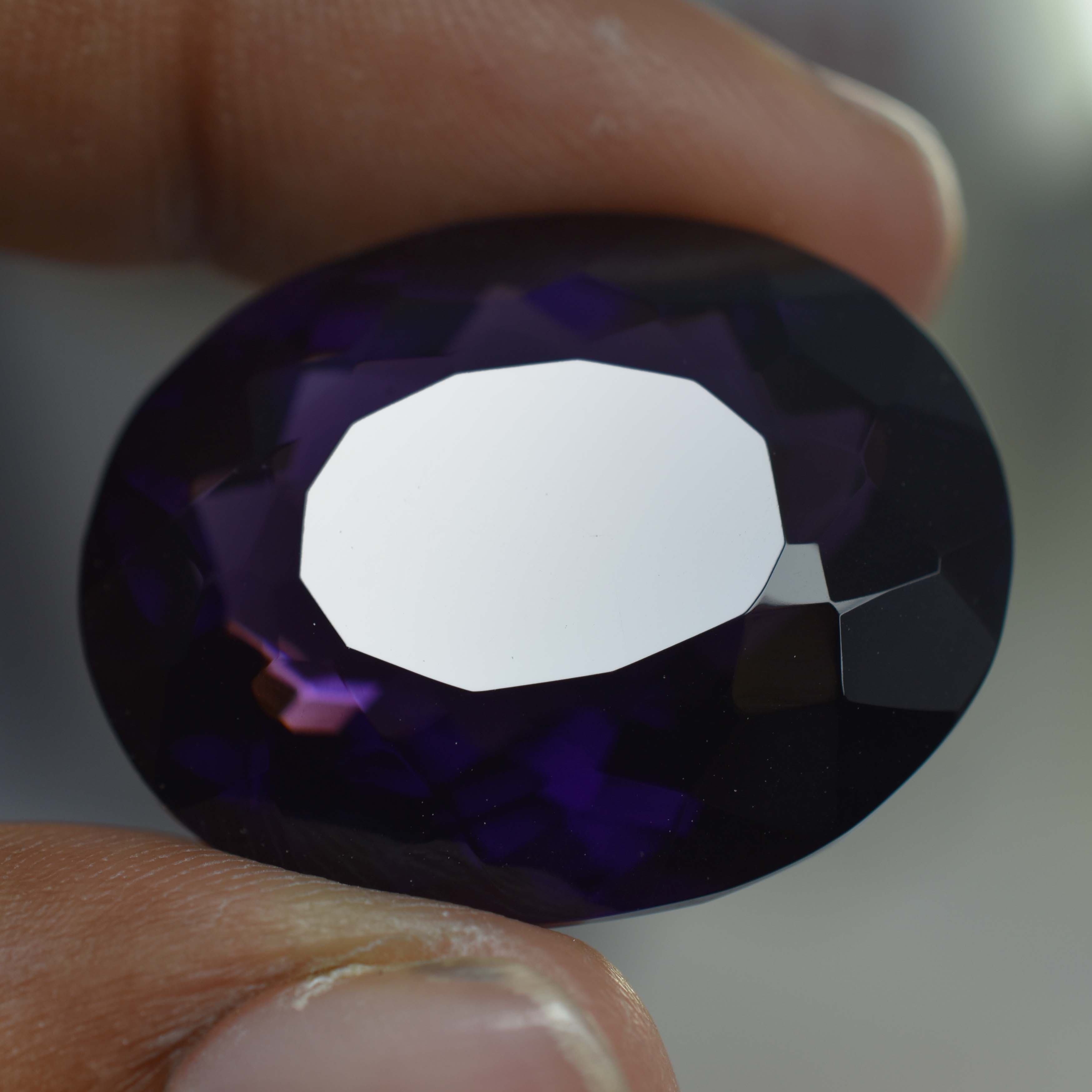 56.00 Carat Natural Amethyst Oval Cut Purple CERTIFIED Rare Loose Gemstone