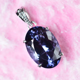 35.20 Ct Color Change Natural CERTIFIED Oval Alex 925 Sterling Silver Pendant