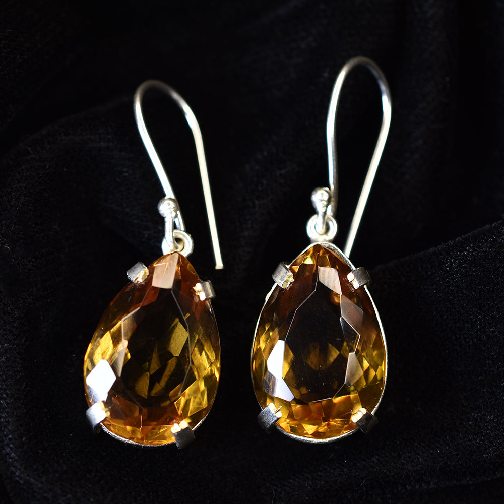 Natural 65.55 Ct CERTIFIEED 7 Color Change Alexandrite PEAR Earring Pair Gems