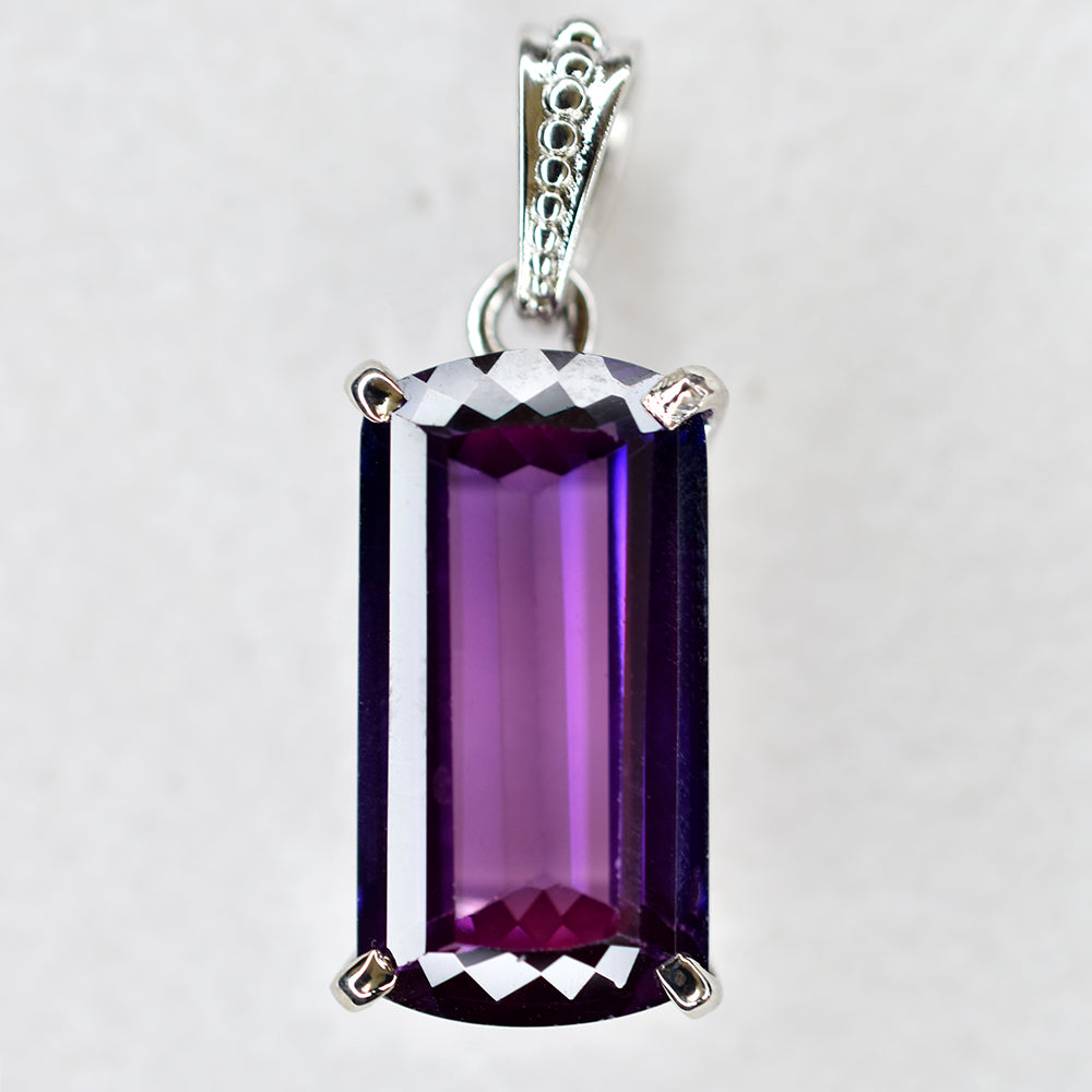 sterling silver tanzanite pendant