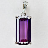 sterling silver tanzanite pendant