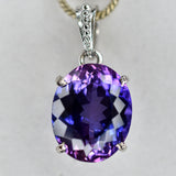 sterling silver tanzanite pendant