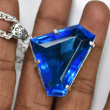 sterling silver topaz pendant