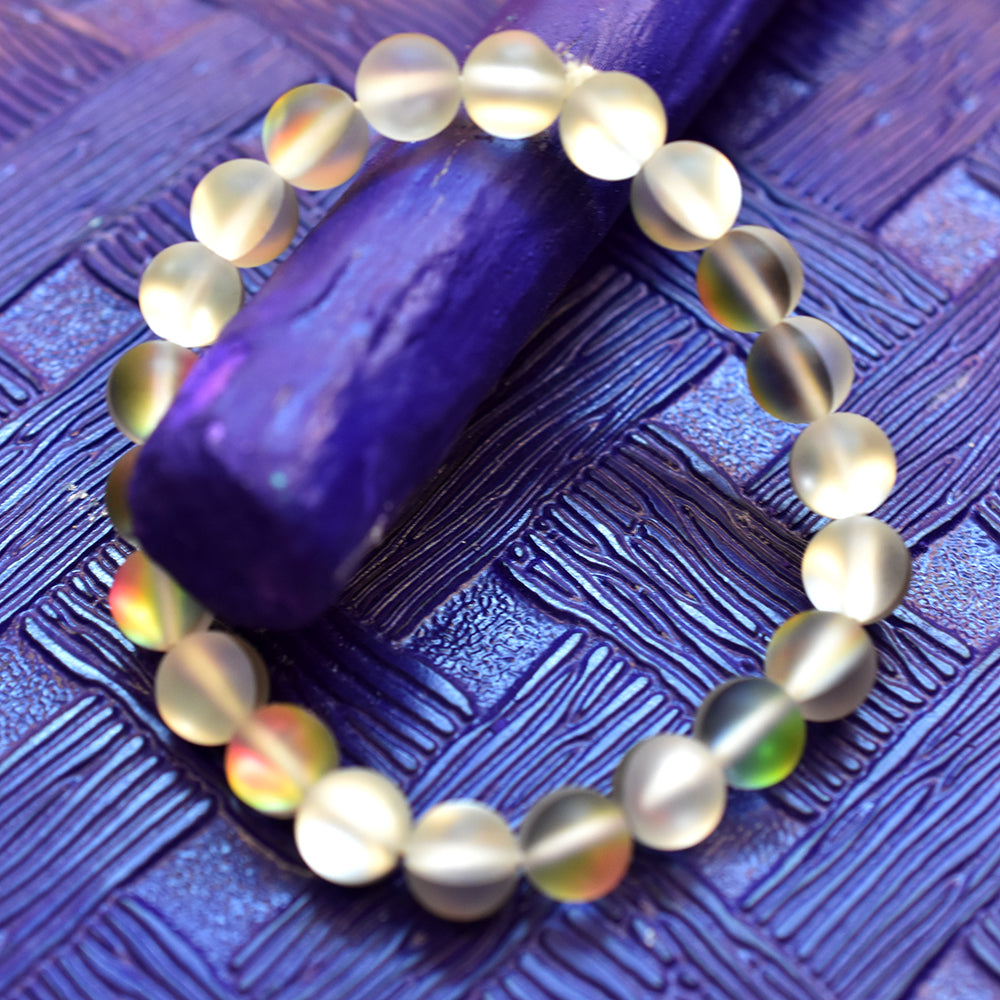 Certified 84.2 Ct Natural 22 stones With an angel's aura-Energy Healing Bracelet