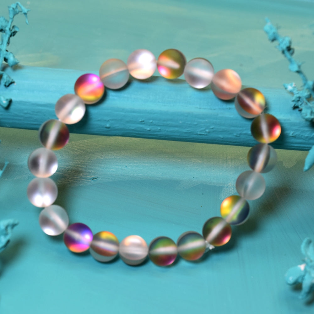 Certified 84.2 Ct Natural 22 stones With an angel's aura-Energy Healing Bracelet