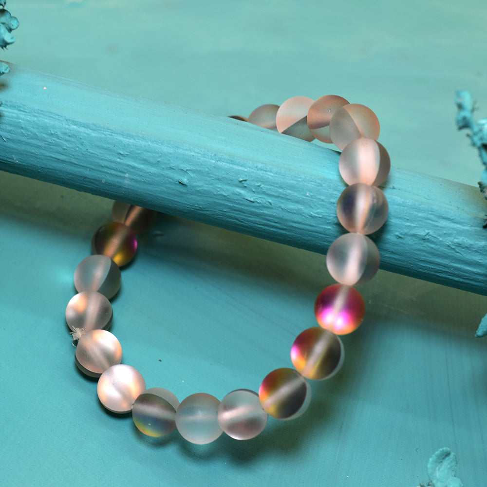 Certified 84.2 Ct Natural 22 stones With an angel's aura-Energy Healing Bracelet