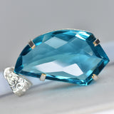 sterling silver sapphire pendant