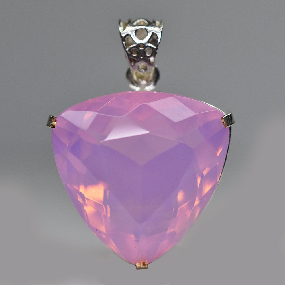 925 Sterling Silver 76.95 Ct CERTIFIED Opal Multicolor A Grade Gems Pendant