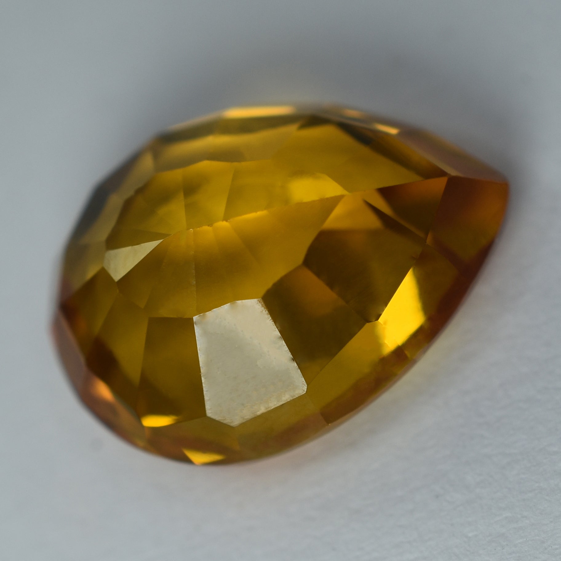 Natural Ceylon Sapphire Yellow 7 Ct CERTIFIED Pear Cut Loose Gemstone