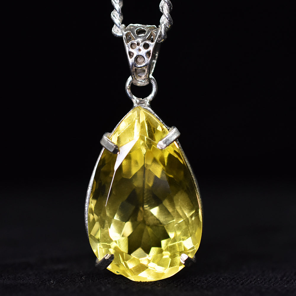 natural topaz pendant